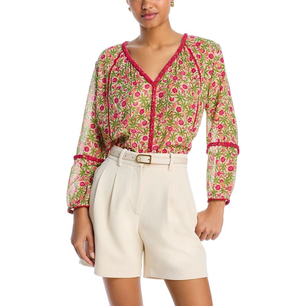 New Poupette St Barth/Psbc Ltd Blouse Lara Ct Sari - Size XS